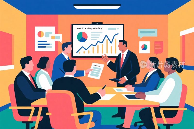 商务会议插画