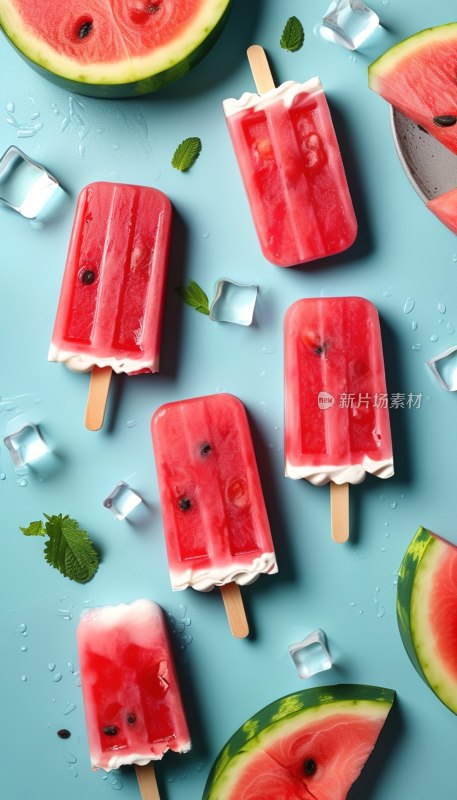 夏日西瓜冰棒图标
