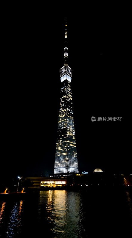 上海夜景之东方明珠塔