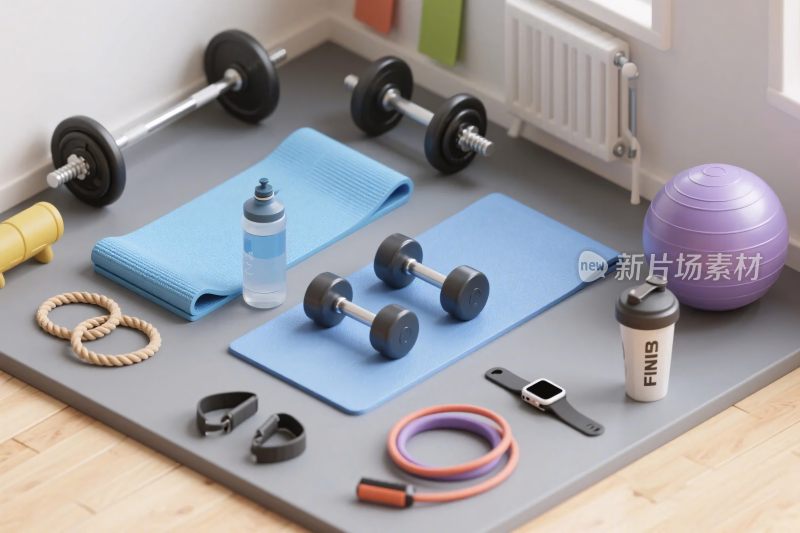 居家健身器材布置图