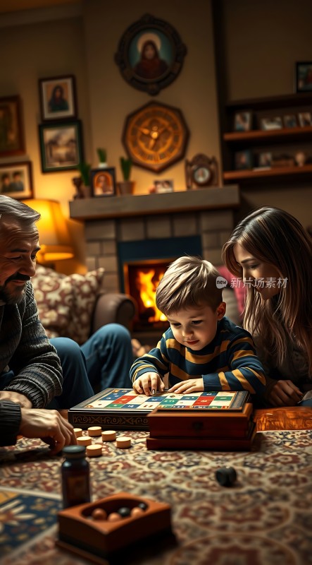 温馨家庭时刻三代同堂共度美好时光