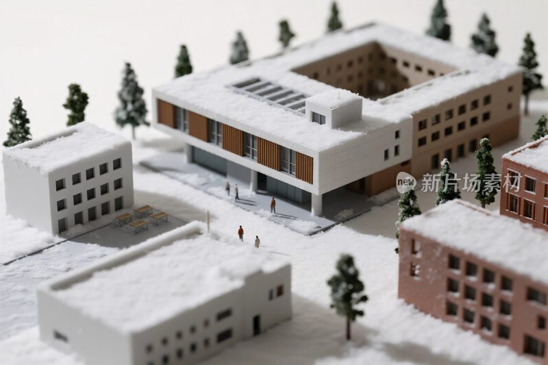 微型建筑模型场景