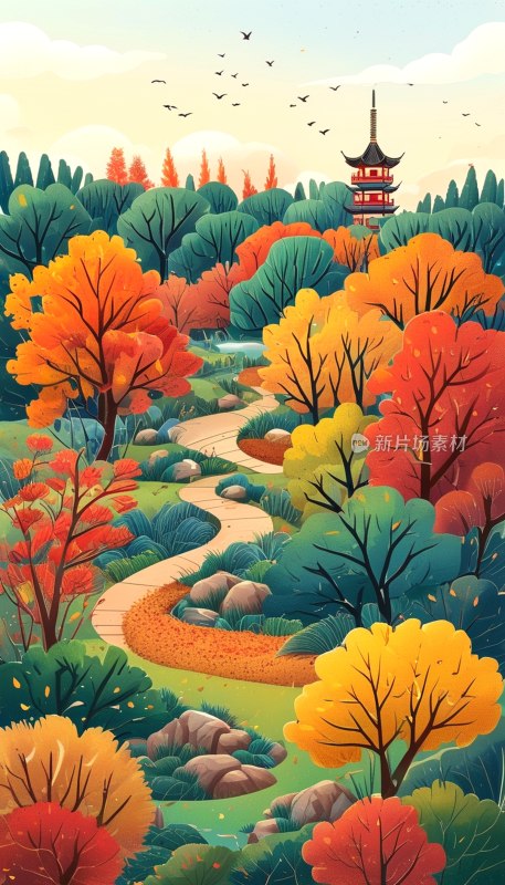 嘉定郊野秋景如画