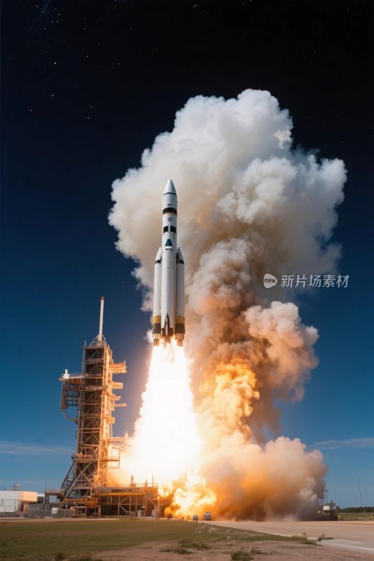火箭发射升空场景