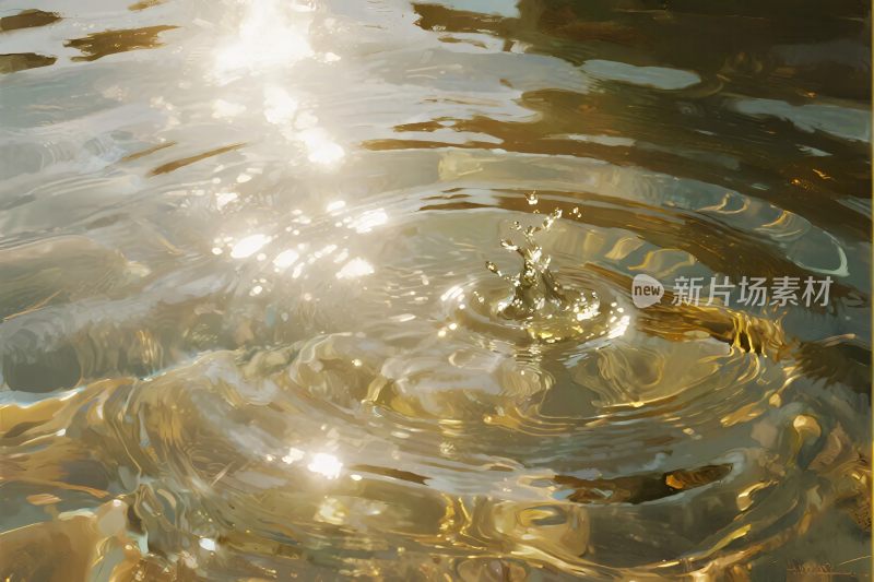 水波光影摄影画面