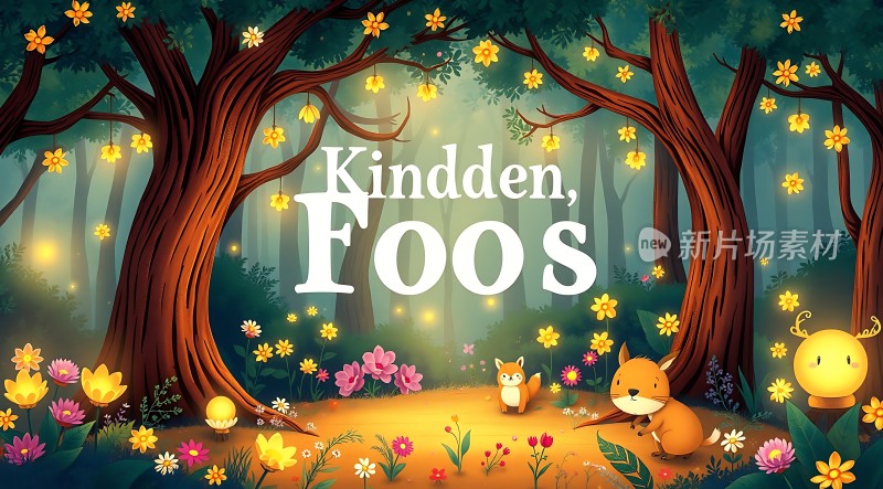 森林里的精灵与狐狸