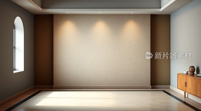 现代简约客厅光线充足装饰简洁大方