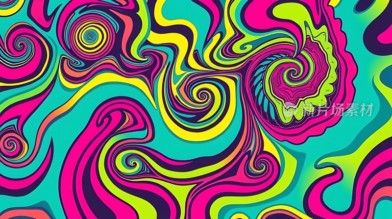 迷幻色彩漩涡世界