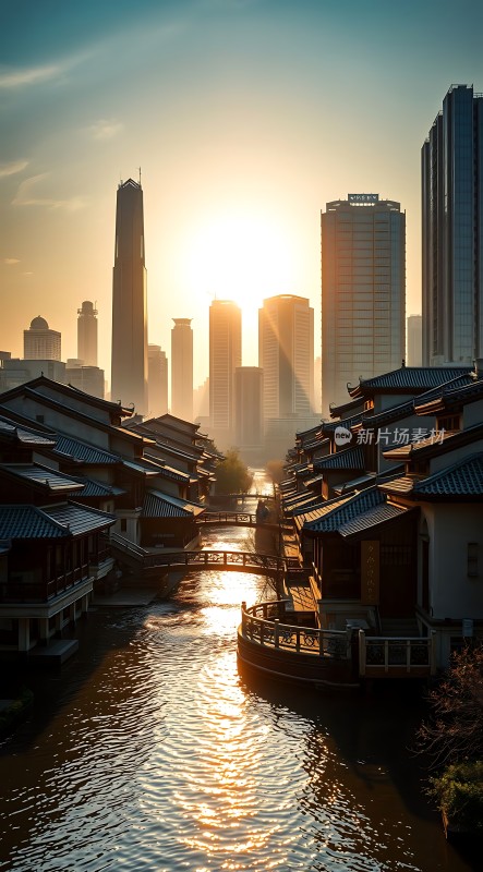 古韵与现代交融日出东方映水乡