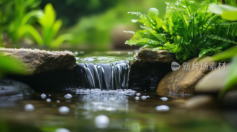 叠水水景