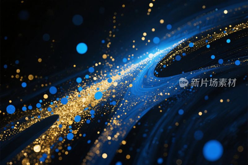 抽象星空光效插画