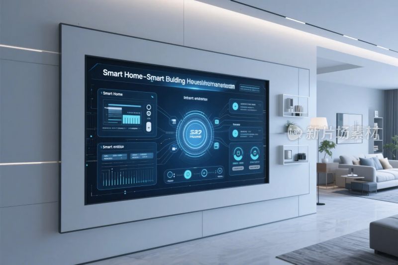 智能家居智能界面现代客厅