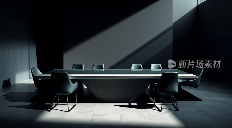 现代会议室简约风格办公环境