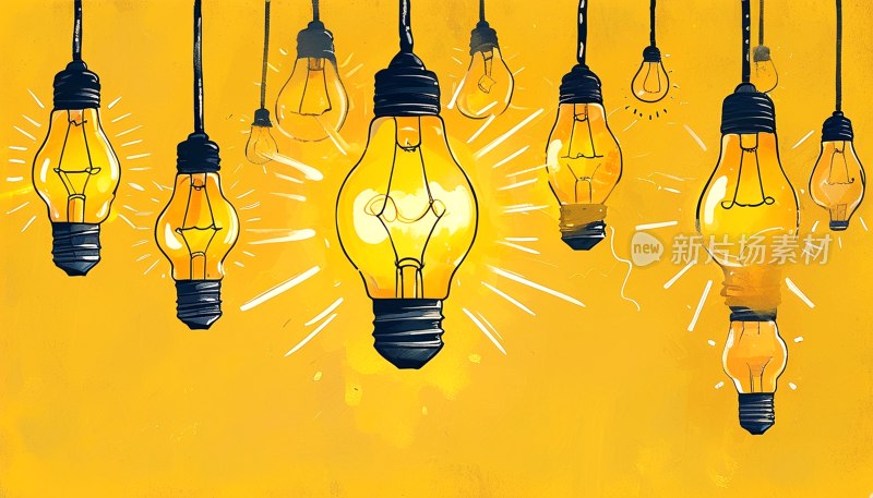 创意灵感灯泡