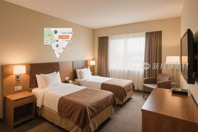 酒店客房室内场景