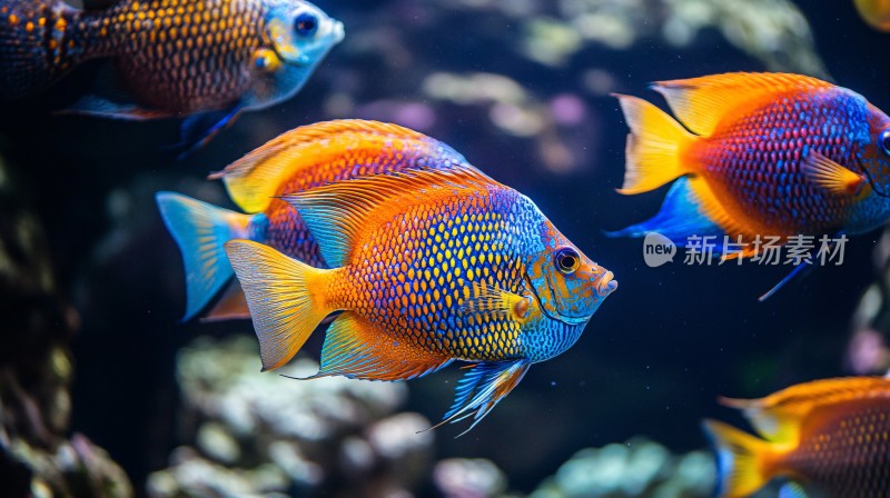 水族馆里的深海热带鱼