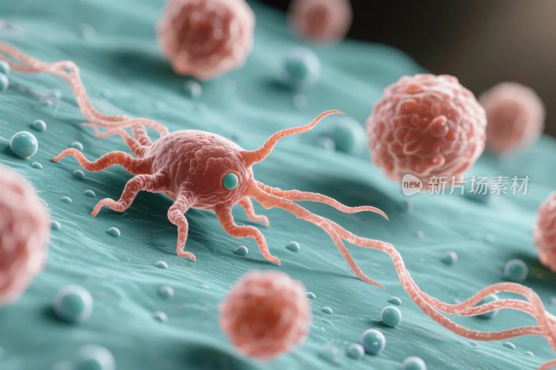 微观细胞微生物图