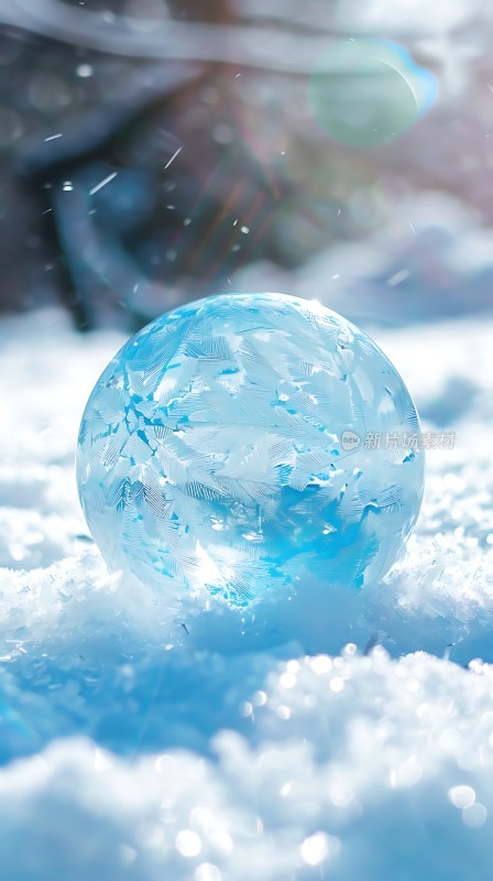 冰封世界晶莹剔透