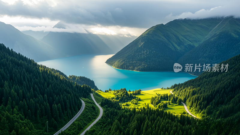 高山河流