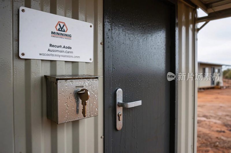 户外储物柜与门场景