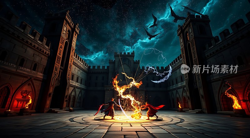 魔幻对决火焰与冰霜