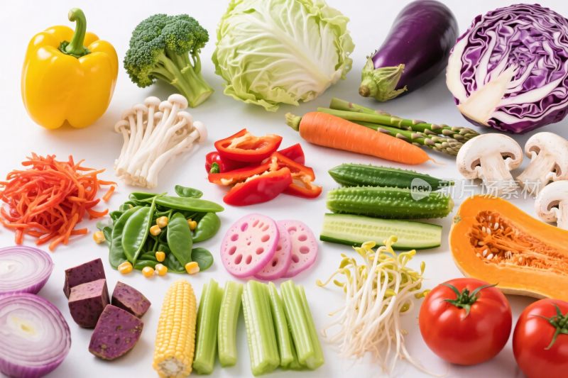 新鲜蔬果食材集合