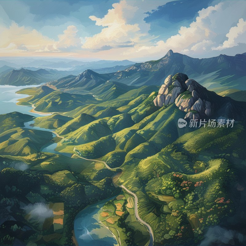 惠州山丘航拍美景