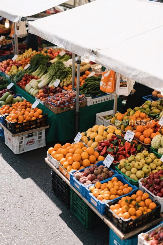 农贸市场蔬果摊位