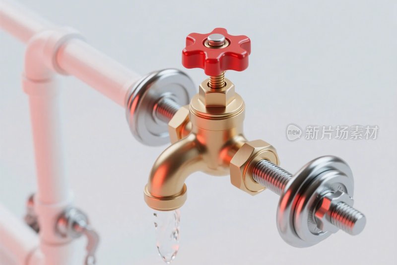 管道水龙头插画