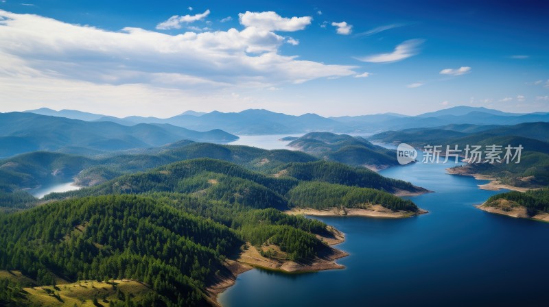 宁静的湖光山色