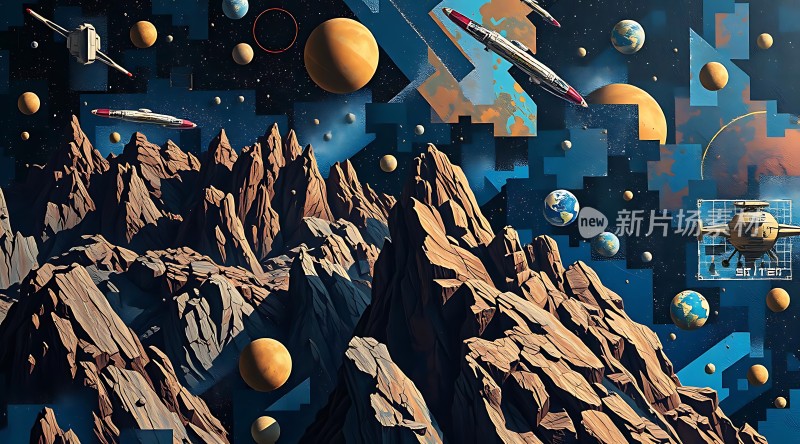 星际探险穿越未知宇宙