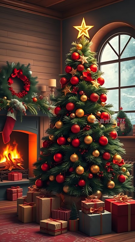 圣诞树下的温馨礼物