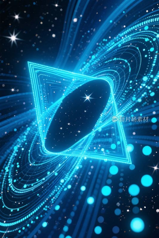 科幻星空几何光效图