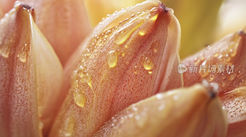 郁金香花瓣水珠