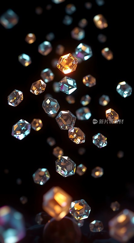 璀璨钻石闪耀夜空