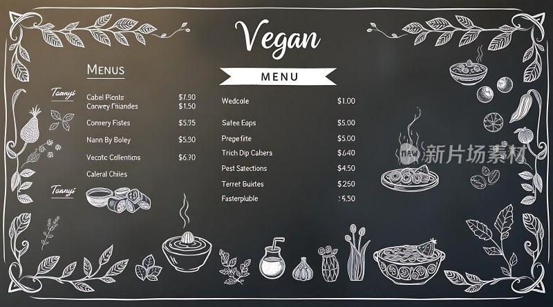 纯素菜单美味健康选择