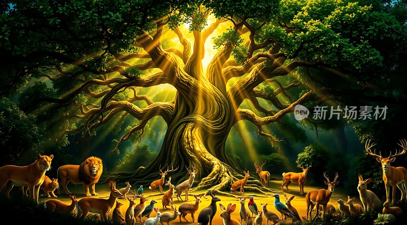 森林之王与自然和谐共处