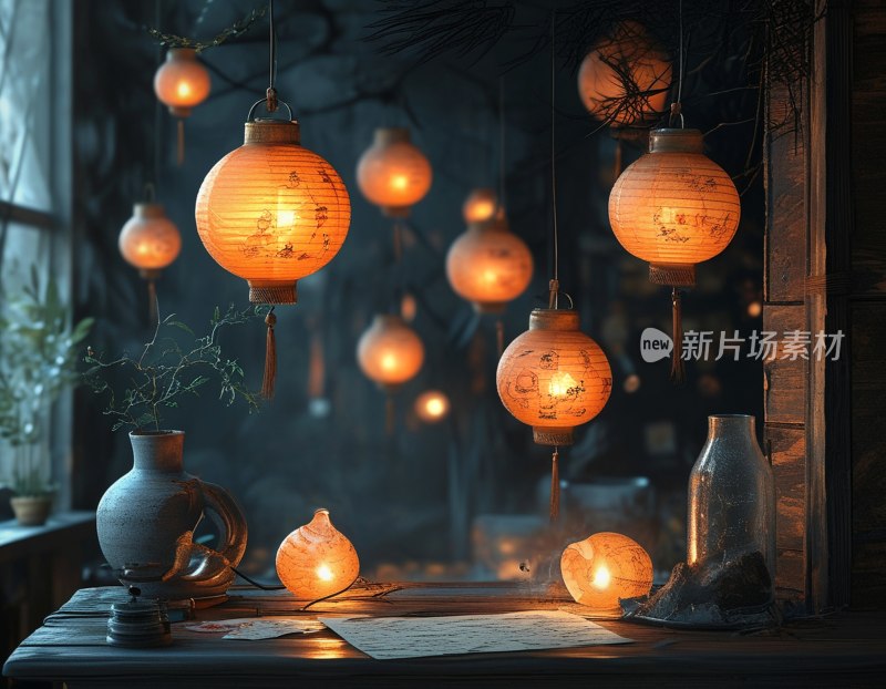 元宵节猜灯谜艺术字