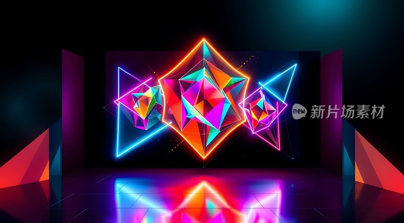 多彩几何艺术展示