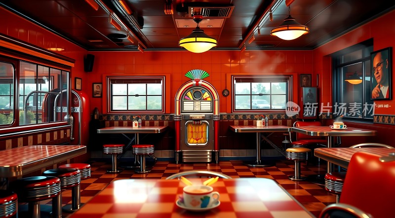 复古餐厅温馨氛围