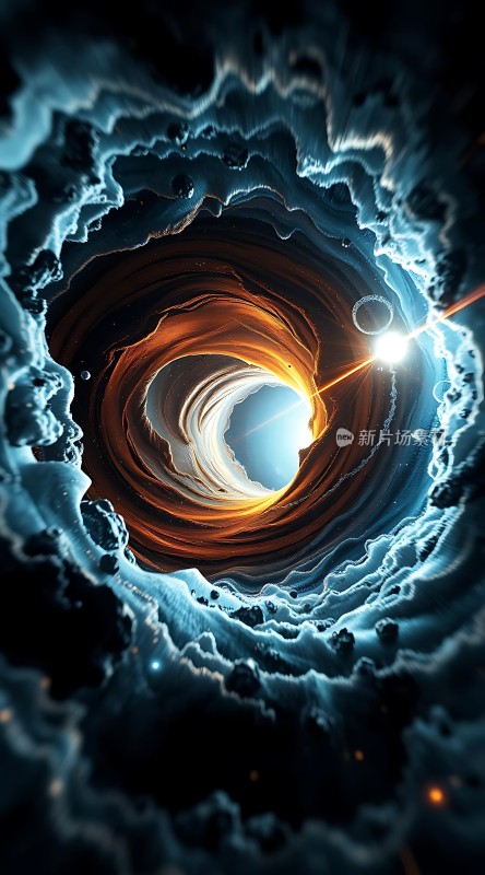 时空隧道穿越黑洞