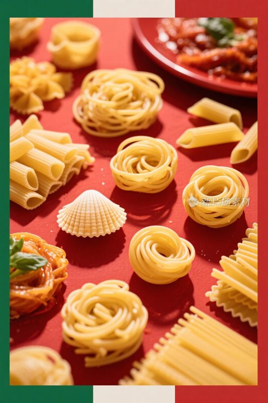 意面美食食材展示