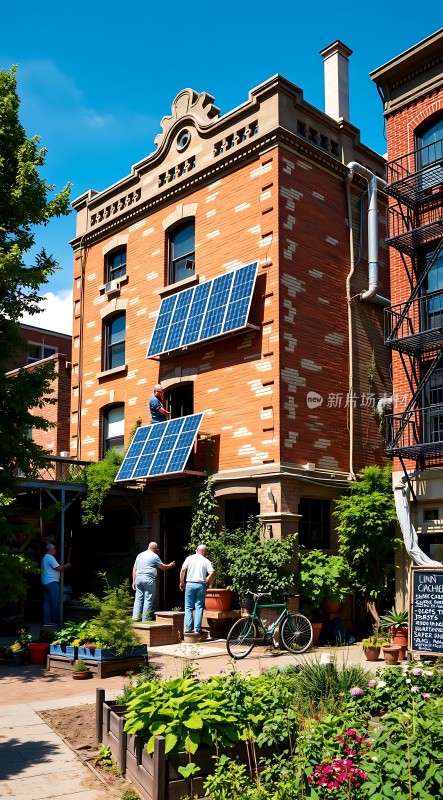 绿色生活太阳能与自然和谐共处