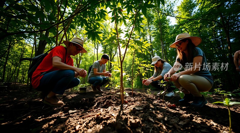 种树造林 绿意盎然