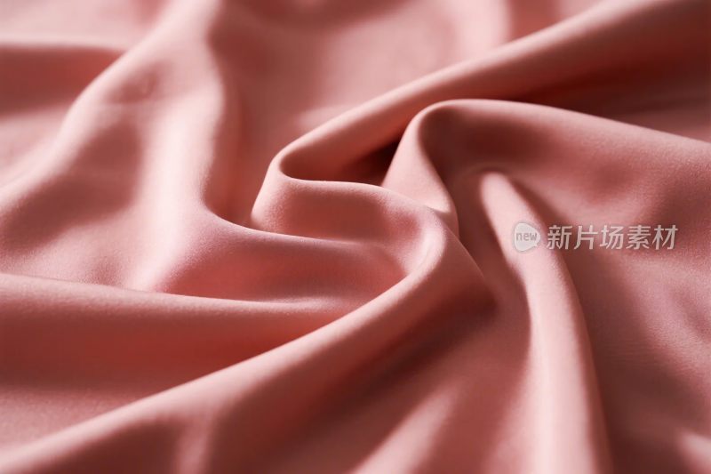 粉色布料褶皱特写