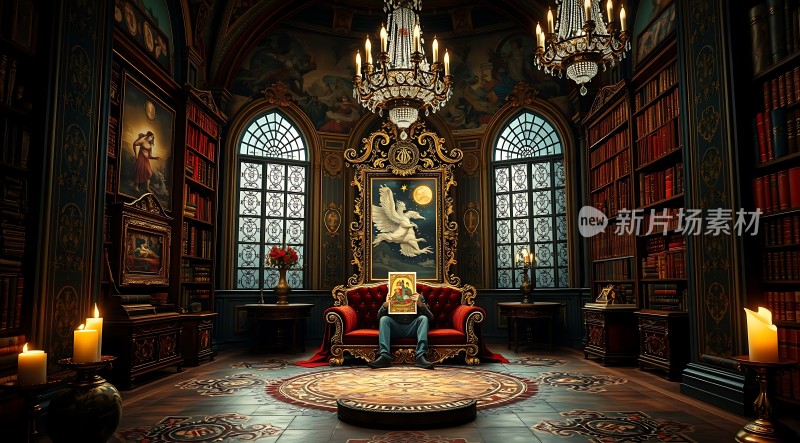 神秘图书馆里的艺术珍品