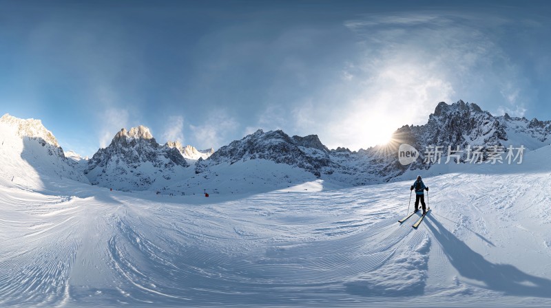 滑雪全景