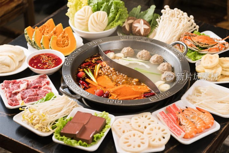 火锅食材美食图