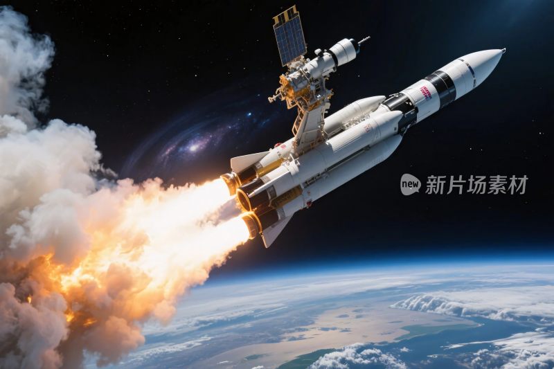 火箭发射航天场景