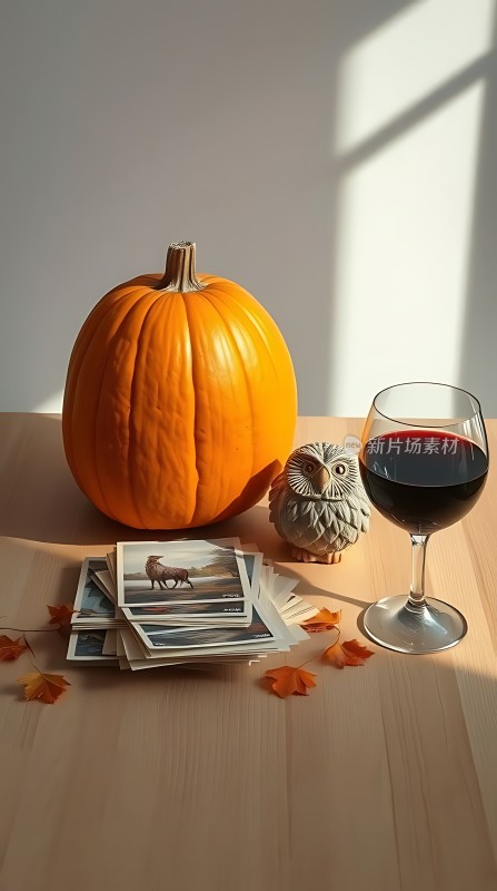 秋日暖阳下的南瓜、红酒与回忆
